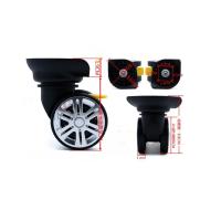 Hellery 1 Pair Suitcase Luggage Brake Wheels Replacement Casters for Trolley Black - Easy Installation