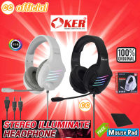 ✅แท้100% OKER H-898 STEREO ILLUMINATED HEADPHONE  หูฟังคอม หูฟัง Stereo หูฟังเกมส์มิ่ง ไฟ RGB #CC 898