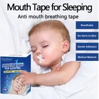 Flow Week ปากเทปสำหรับนอน Sleep Strips แถบปาก Anti Snore กาวปรับปรุง Sleep Mouth สติกเกอร์สำหรับ Snoring