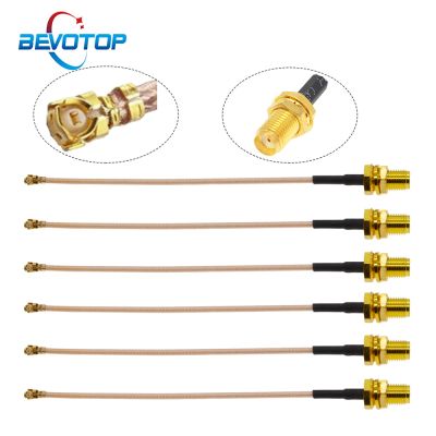 10PCS/LOT SMA Female to uFL/u.FL/IPX/IPEX1 Female Connector RF Coax Pigtail Antenna Extension Cable  RG178 SMA IPEX Cable Electrical Connectors