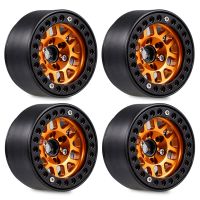 [COD][จัดส่งฟรี]4PCS 1.9 Metal Beadlock Wheel Hub Rim for 1/10 RC Crawler Axial SCX10 90046 AXI03007 Traxxas TRX4 RedCat D90