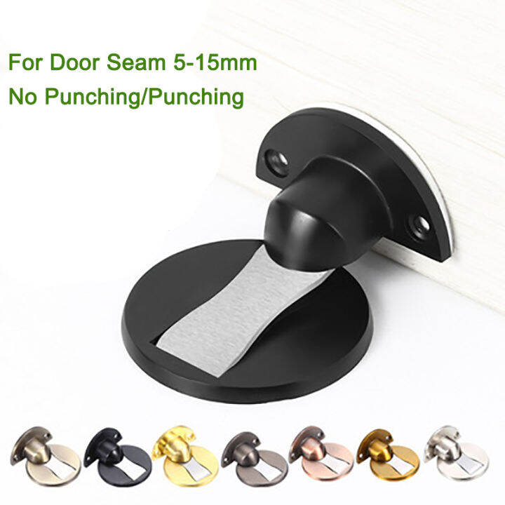 1pcs Invisible Door Stopper Stainless Steel Punchfree