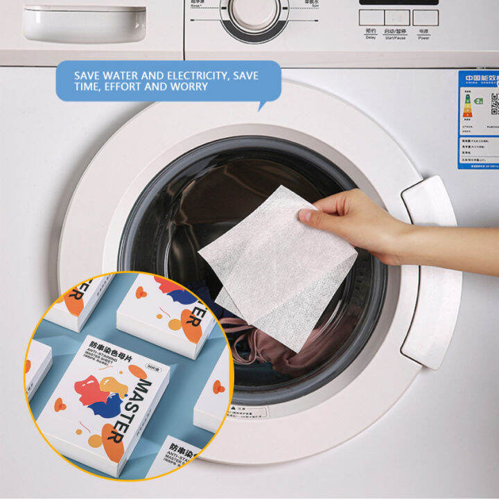 30PCS/Box Laundry Tablets Laundry Paper AntiStaining Clothes Sheets
