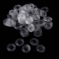 100 Pack Clear Rubber Feet Bumpers Pads Transparent Buffer Tips Cabinet Door Bumpers Noise Dampening Pads