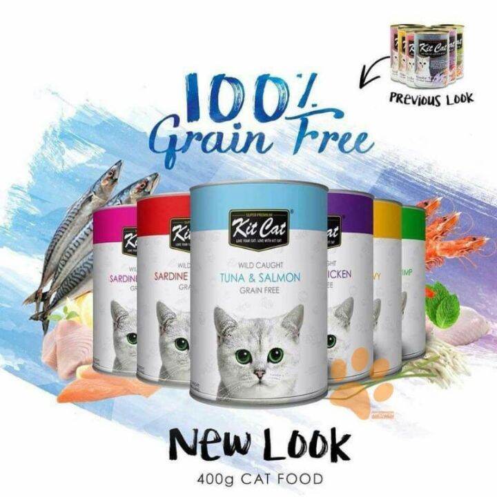 Kit Cat Wild Caught Grain Free in Can 400g Kitcat in Can | Lazada PH