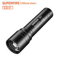 ไฟฉายแรงสูง SUPERFIRE ชาร์จได้มัลติฟังก์ชันระยะยาวสว่างมากเล็กและใช้ในบ้านพกพา