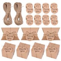 【YF】☈¤  10/20/30/50pcs Paper Wedding Boxes With And Thank You Tags Supplies