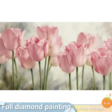 Pink Tulip, 5D Diamond Painting Kits