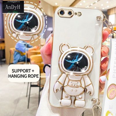 AnDyH&nbsp;Casing&nbsp;For Compatible For iPhone 7 Plus 8 Plus SE 2020 iPhone 6 Plus 6sPlus Phone&nbsp;Case&nbsp;Cute&nbsp;3D&nbsp;Starry&nbsp;Sky&nbsp;Astronaut&nbsp;Desk&nbsp;Holder&nbsp;with lanyard