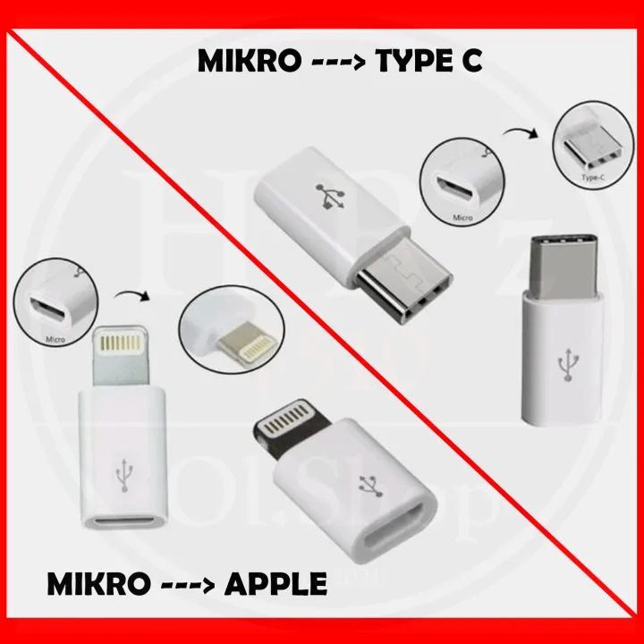 Type C / Lightning Adapter connector Micro Usb To Usb 3.1 TYPE C