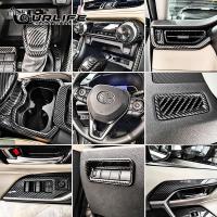 ✓ For Toyota RAV4 XA50 2021 2022 2023 Modified Special Carbon Fiber Texture Interior Center Control Gear Decoration Accessories