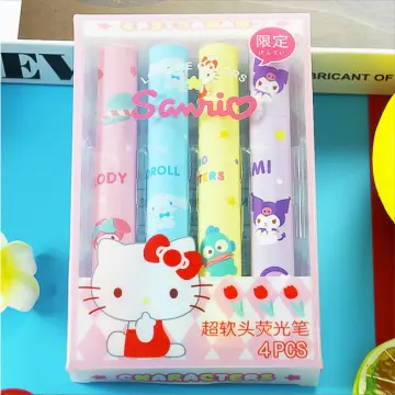 36pcs Sanrio Erasable Gel Pens With Eraser Kawaii Hello Kitty Kuromi  Student Writing Office School Supplies