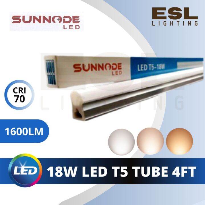 Esl Lighting Sunnode Led Tube 4feet T5 Complete Set 18w 