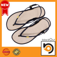 ? BlackOut Flipper Cushion Slingback ? รองเท้าแตะ แตะรัดส้น พื้นขาว(หูดำ)