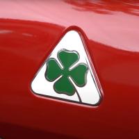 For Alfa Romoe Giulia Stelvio Aluminum Quotrafoligio Fender Decoration Stickers Four Leafs Clover Exterior Stickers Accessories