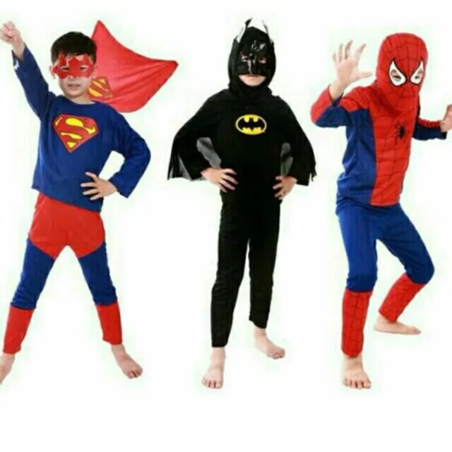 Kid's Costume SpiderMan superman Batman Captain | Lazada PH