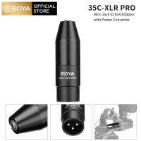 Boya 35c-xlr Pro Mini-JACK 3.5 มม.(TRS) หญิงอะแดปเตอร์ไมโครโฟนชาย XLR