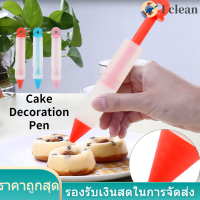 4 Cake Writing Pen หัวฉีดอาหารซิลิโคนปากกาเขียนช็อกโกแลตตกแต่งเครื่องมือแม่พิมพ์เค้ก