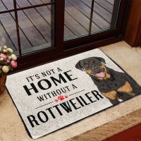 【cw】Its Not A Home Without A Pit Bull Doormat Decor Print Animal Dog Floor Door Mat Non-Slip 3D Soft Flannel Custom Car ！