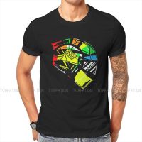 Moto Gp Rossi Helmet Tshirt Grunge Mens Loose Cotton T Shirt