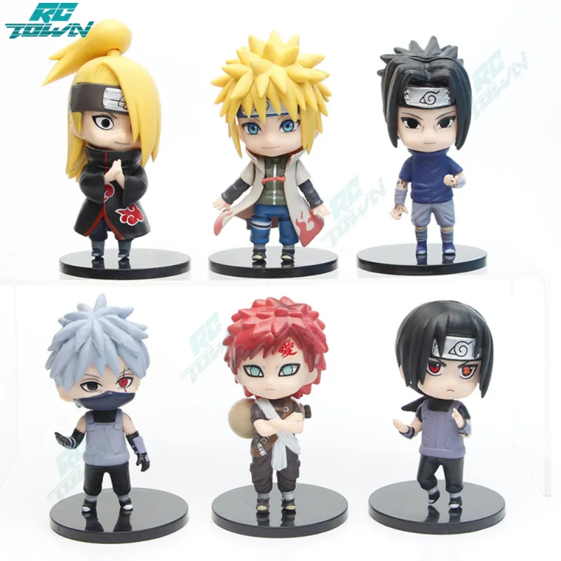 Naruto Mini Figuras de Ação Anime, Kakashi, Sasuke, Akatsuki, Itachi, Obito,  Madara, Hinata, Namikaze, Minato Model