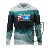 【CC】 Pelagic New Mens Hooded Fishing Shirt Sleeve Protection Shirts Pesca Outdoor Sport Breathable Clothing