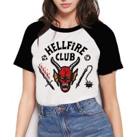 【Mens clothing】 Eddie Munson4เสื้อยืดผู้หญิง HellfireTshirt90s หญิง GraphicUllzang คว่ำด้านบนประเดิมเสื้อ