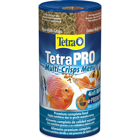 tetra-pro-multi-crisps-menu-3in1-อาหารปลาน้ำจืดชนิดแผ่น-อาหารปลาคุณค่าทางโภชณการสูง-250ml