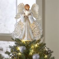 Christmas Tree Decorations Acrylic Angel Star Tree Top Decor Christmas Ornaments Christmas Decorations for Home 2022 New Year