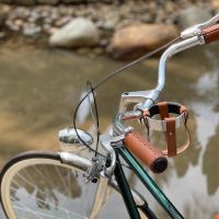 1 Pieces Retro Bicycle Handlebar Coffee Cup Aluminum Alloy Water Cup Holder Milk Tea Cup Holder Kettle Rack Handlebar Rack