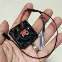 Mini Intelligent Temperature Control Cooling Fan Cooler for Traxxas TRX4 Defender SCX10 90046 D90 94180 RC Car Accessories