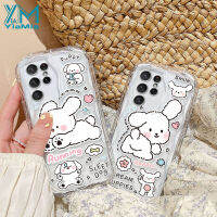 YiaMia เคสโทรศัพท์แฟชั่นสำหรับ Samsung Galaxy S23 S22พิเศษ S30เฉียบ3D พิเศษเคสลายการ์ตูนสุนัขลวดลายหยักขอบแบบนิ่มสุดน่ารักกรอบหลังซิลิโคน