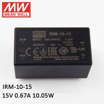 :{”》: หมายถึงตัวติดตั้ง PCB IRM-10-15 10W ที่ห่อหุ้มโมดูลพลังงาน110V/220V AC ถึง15V ประเภทการจ่ายพลังงานโมดูล0.67A DC