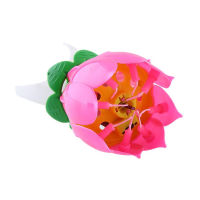 MRB Joy Singing Music Birthday Candle Monolayer Lotus Candle Flowering Music Candle