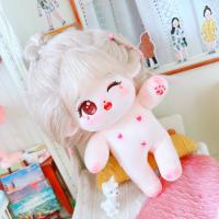 20cm Have a bone Cute Doll Golden Brown Hair Wink Smile Girls Doll YUQI Yeh Shuhua Cho Mi Yeon Minnie Jisoo Lisa Gift