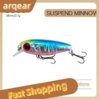 ARQEAR529453เหยื่อตกปลาแบบเหวี่ยงกลางแจ้งเหยื่อรูปปลาเหยื่อปลาซิวลอยน้ำได้สำหรับฤดูหนาวเบ็ดตกปลาตะขอปลา