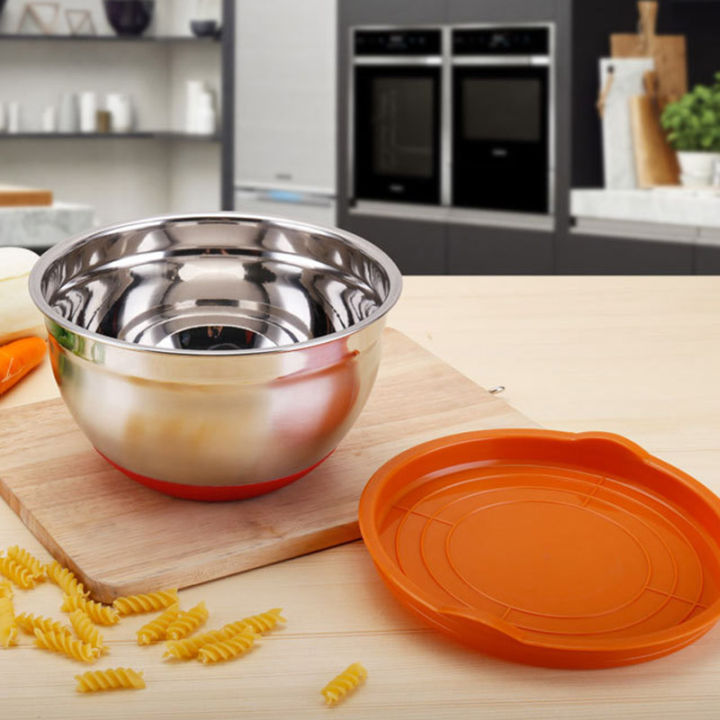 simple-multi-purpose-stainless-steel-bowl-with-sealing-cover-thickening-silicone-bottom-salad-pot-baking-egg-kitchen-utensils