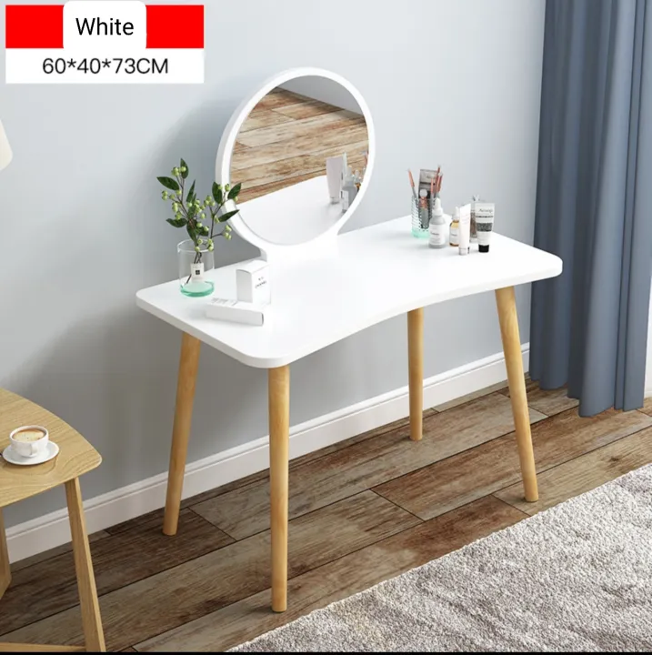 Elegant Dresser Table Mirror Wood White Lazada PH