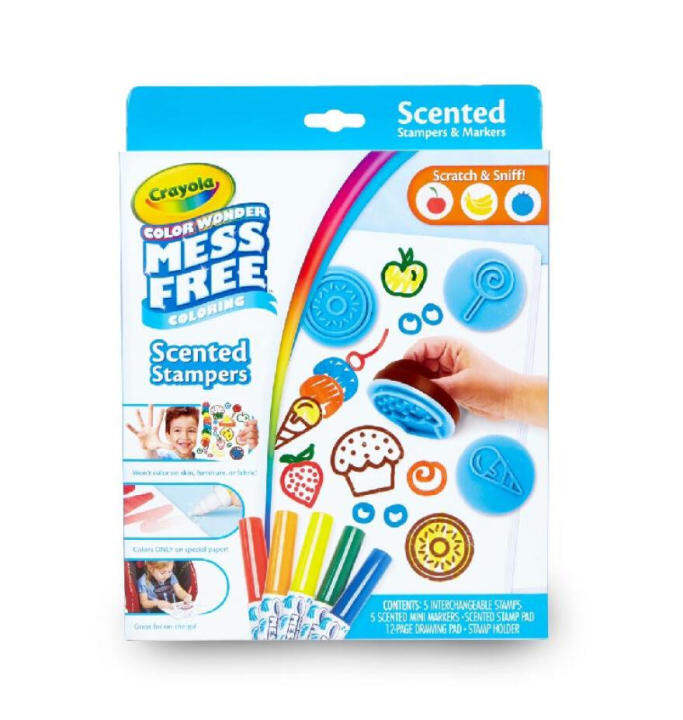 Fingerprint Activity Book Crayola Color Wonder Mess Free Paint
