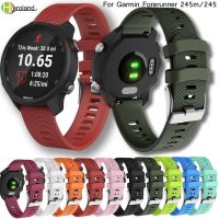 สายนาฬิกาสายสำหรับการ์มิน Forerunner 245/245M/Vivoactive 3สายนาฬิกาข้อมืออัจฉริยะซิลิโคนนุ่มสำหรับ Forerunner 645สายรัดข้อมือดนตรี