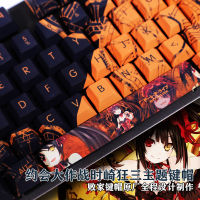 108คีย์ PBT Dye Subbed Keycaps การ์ตูนอะนิเมะ Gaming Key Caps วันที่ LIVE Tokisaki Kurumi Nightmare Cherry Profile Keycap