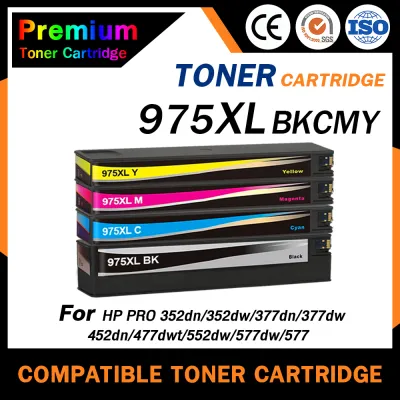 HOME เทียบเท่า Toner 975XL/975 สำหรับ HP D3Q16D/D3Q17D/D3Q20D/D3Q21D/K9Z76/975a/975x/452dw/552dw/477dw/577dw/577z