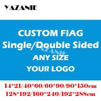 ✙☃✟ YAZANIE 60x90cm/90x150cm/120x180cm/160x240cm Design Logo Custom Flag Large Company Sport Flying Customize Flags and Banners