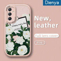 Dienya เคสซิลิโคนนิ่ม A54 A34ปลอกสำหรับ Samsung 5G,เคสแฟชั่นลายดอกไม้สดเคสใส่โทรศัพท์หนังเคสมือถือกันกระแทกป้องกันการตกพร้อมเคสป้องกันกล้องเลนส์คลุมทั้งหมด