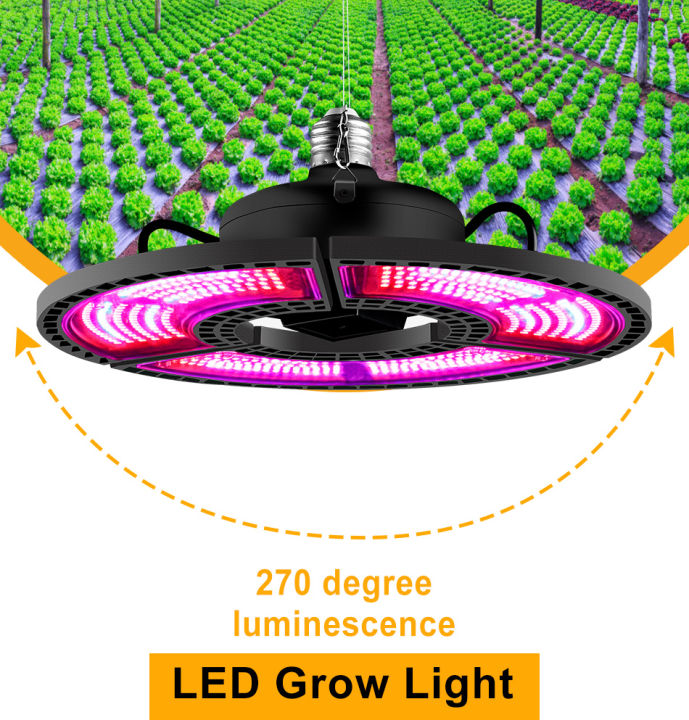 ไฟปลูกต้นไม้-ledไฟปลูก-ใบพัดลมเอนกประสงค์ขนาดใหญ่สามารถพับเก็บหลอดไฟได้-เทคโนโลยีการปลูกพืชใหม่-led-grow-light-เติบโตไฟ