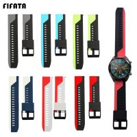 [SOSO 3C accessories] FIFATA สายรัดซิลิโคนสำหรับนาฬิกา Huawei Gt/gt 2 46มม. สร้อยข้อมือ22มม. สายนาฬิกา GT Pro Honor GS สายรัดข้อมือ