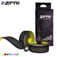 ZTTO Road Bike Bar Tape High Quality Vibration Damping Anti-Vibration EVA PU Handlebar Bar Tape Colorful Wrap 2 Bar Plug