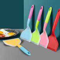 Silicone Spatula Pancakes Shovel 1PC Non-Stick Heat-Resistant Wide Flat Turner For Egg Tamales Pizza Random Color Pots Pans