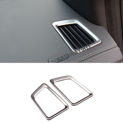 dfthrghd Stainless steel Interior Outlet Decoration Ring Molding Trim Covers FIT For everest and for RANGER T6 T7 2012-2018