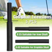 5Pcs Black Golf Club Graphite Shaft Extensions Rods Irons Putter Extender Sticks Outdoor Shaft Putter Golf Accessories